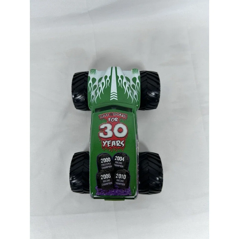 Monster Jam Grave Digger 30th Anniversary Monster Truck Green Bad to the Bone